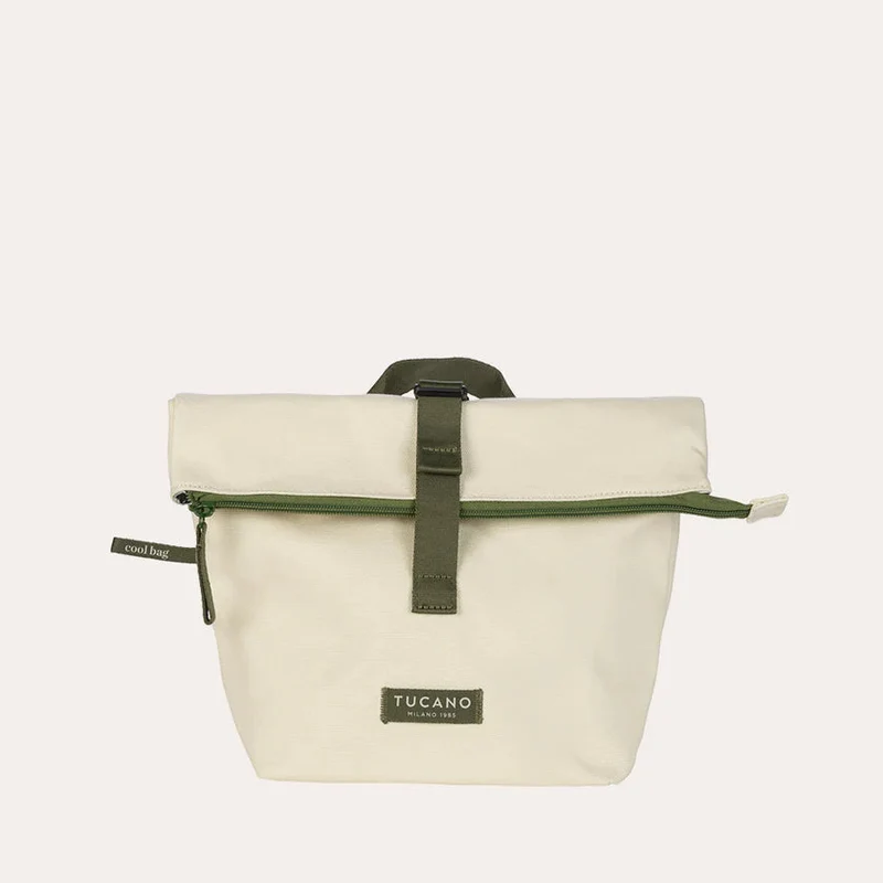 Borsa Termica Tucano Kitchen Termal Bag Small con Tracolla Removibile Avorio