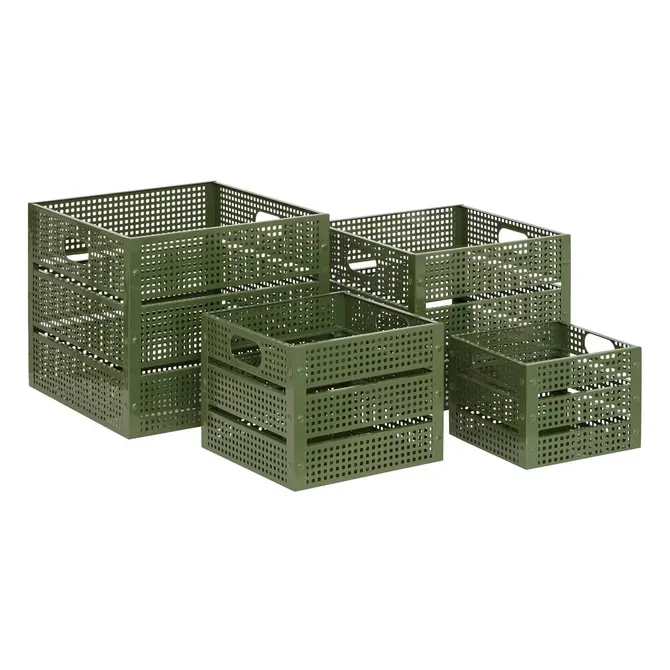Cassetta Azae in Metallo Verde 20 x 20 x 15 cm