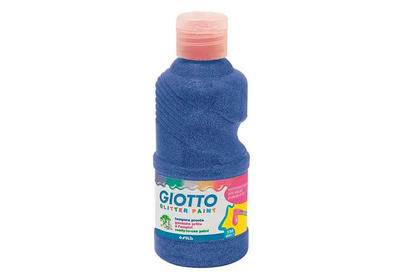 Tempera Glitterata Giotto Ml250 Azzurro
