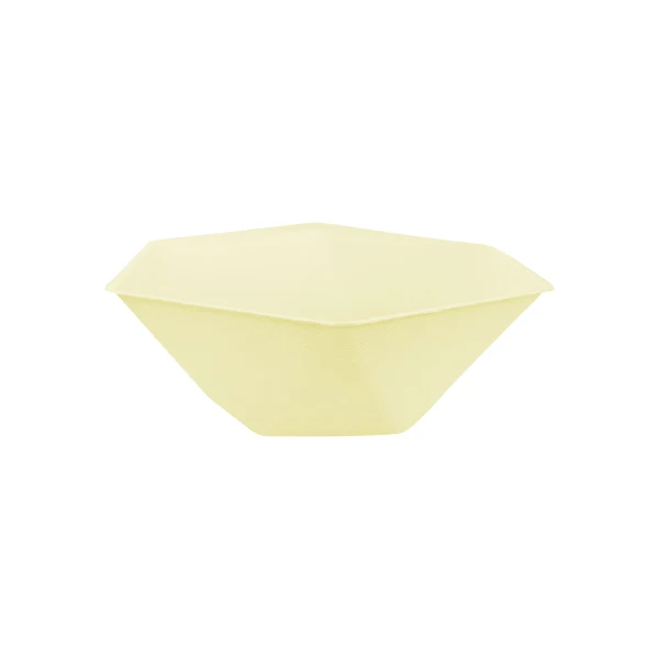 Piatto Fondo Biocompostabile Esagonale Giallo 16 x 14 cm - 6 pezzi