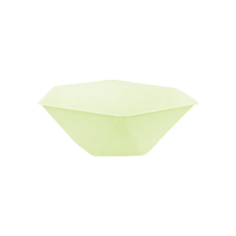 Piatto Fondo Biocompostabile Esagonale Verde Chiaro 16 x 14 cm - 6 pezzi