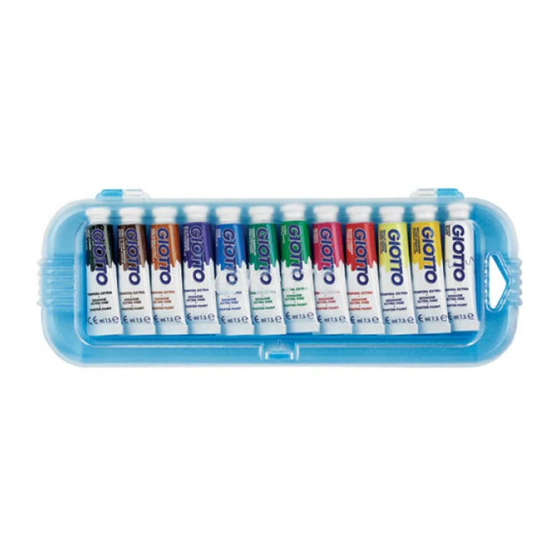 Tempera Giotto in Tubetto 7,5 ml - 12 pezzi