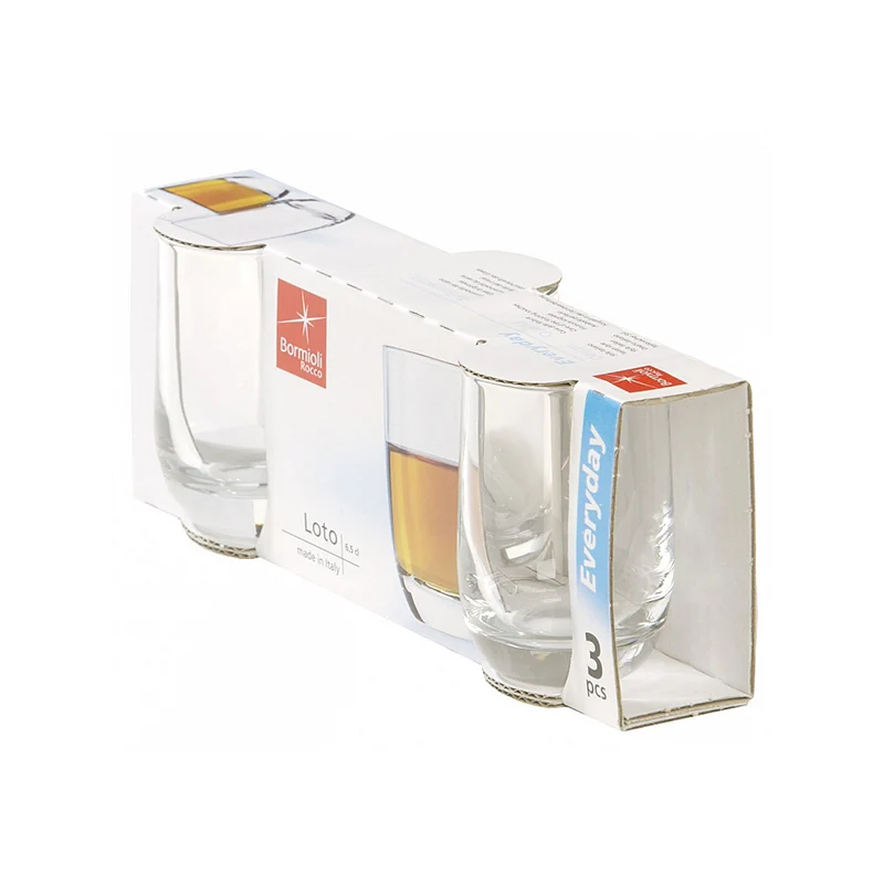 Confezione 3 Bicchieri Loto Liquore