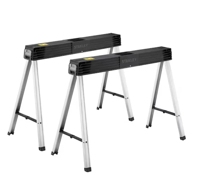 Stanley 1-97-475 Coppia di Cavalletti Pieghevoli , portata 340 Kg