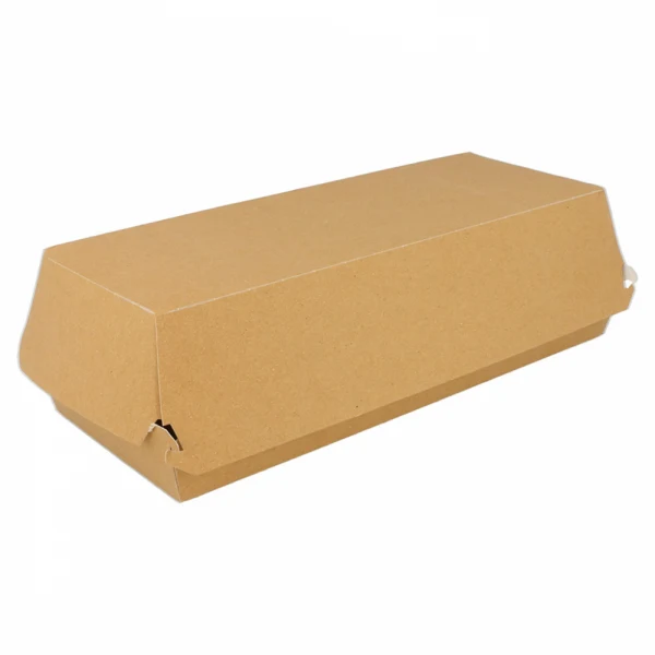 Scatola Porta Panino BIO Avana 26 x 12 x 7 cm - 50 pezzi