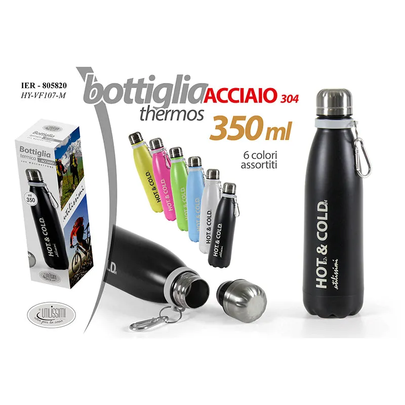 Bottiglia Termica 350ml 6 Colori Assortiti