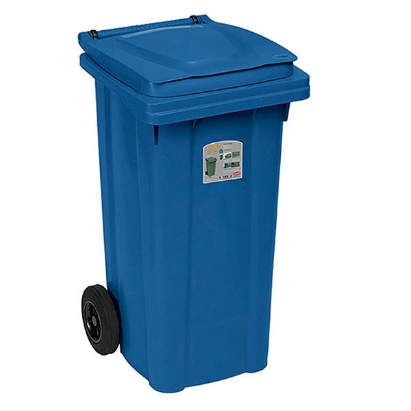 Bidone Immondizia Blu 120lt Stefanplast
