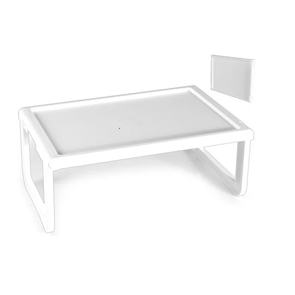 Vassoio Colazione Bianco 24x56xh35 Giganplast