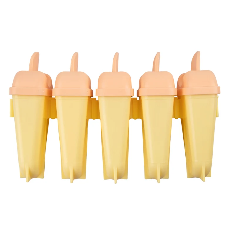 Forma ghiaccioli in plastica giallo e pompelmo 5pz, Linea Summer Party