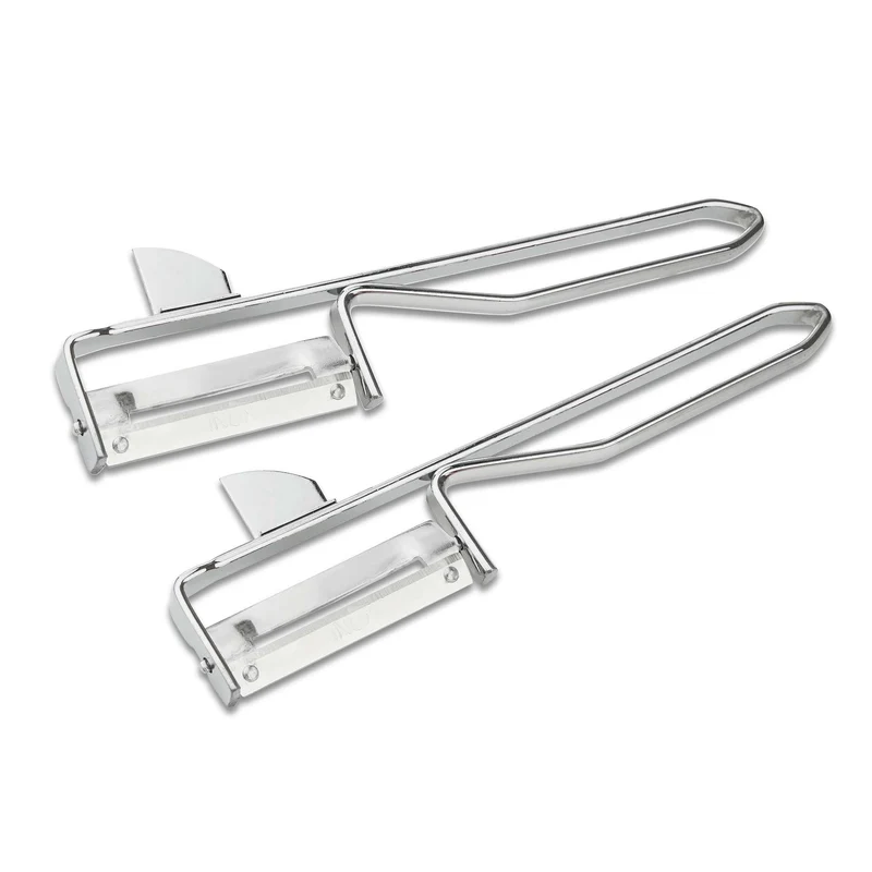 Pelaverdure in acciaio inox, set da 2 pezzi
