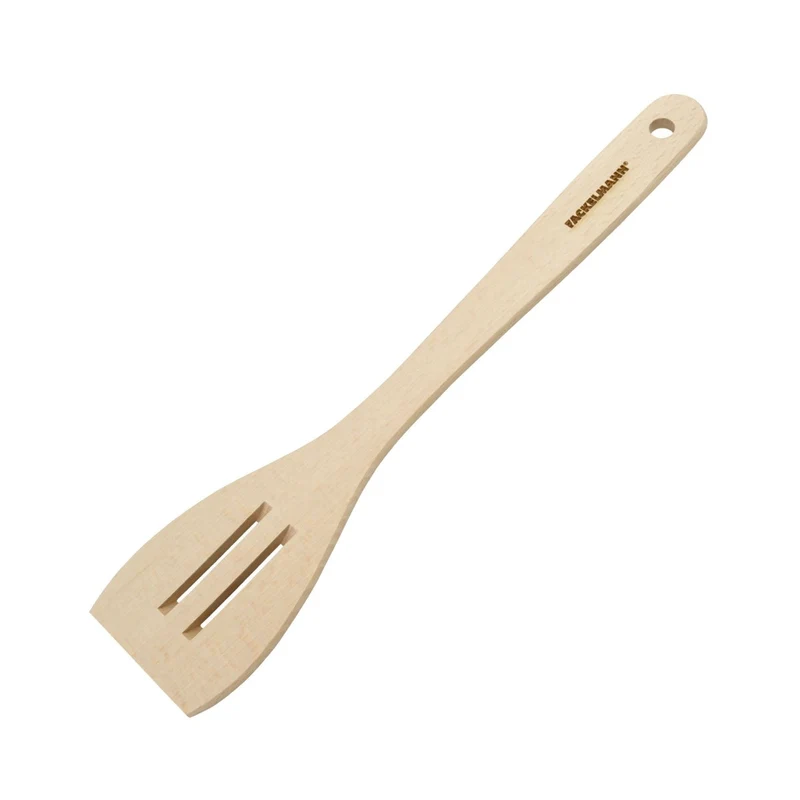 Spatola da cucina forata, in legno, 30 cm