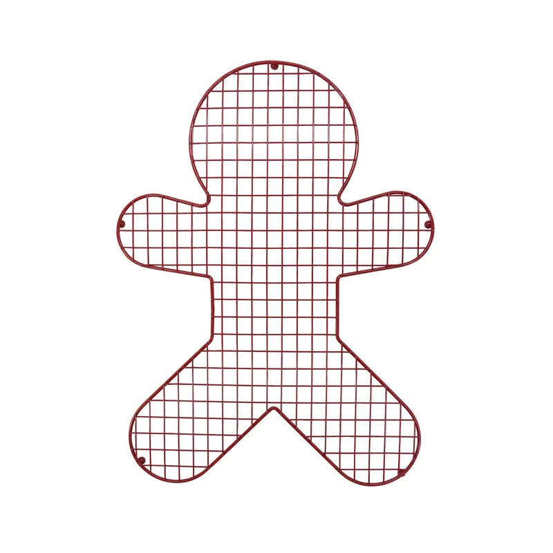 Gratella ginger bread in acciaio di colore rosso