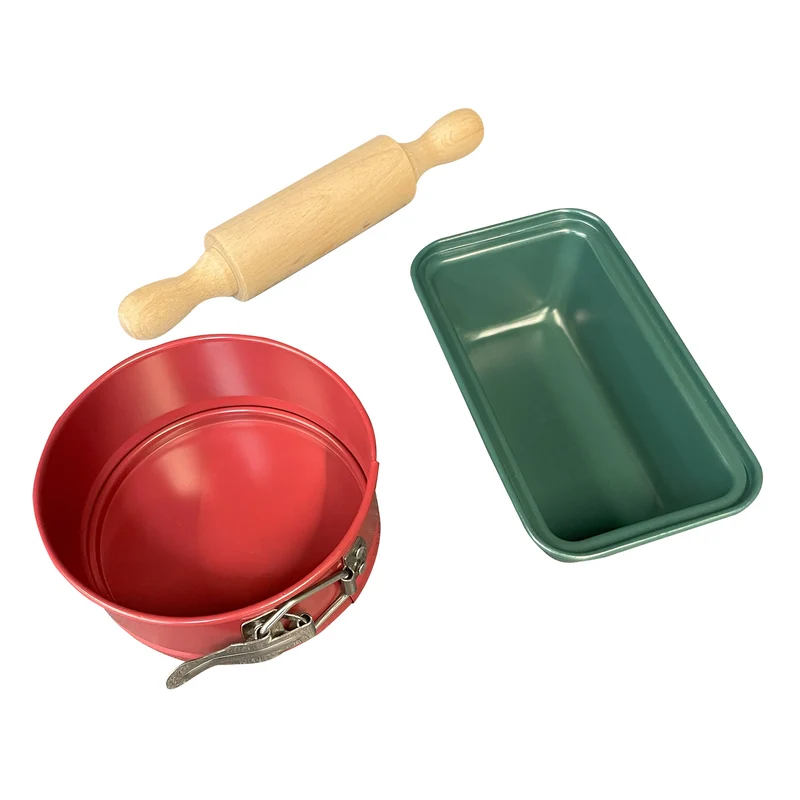 Set prepara e cuoci Natale. Con 2 mini stampi da forno