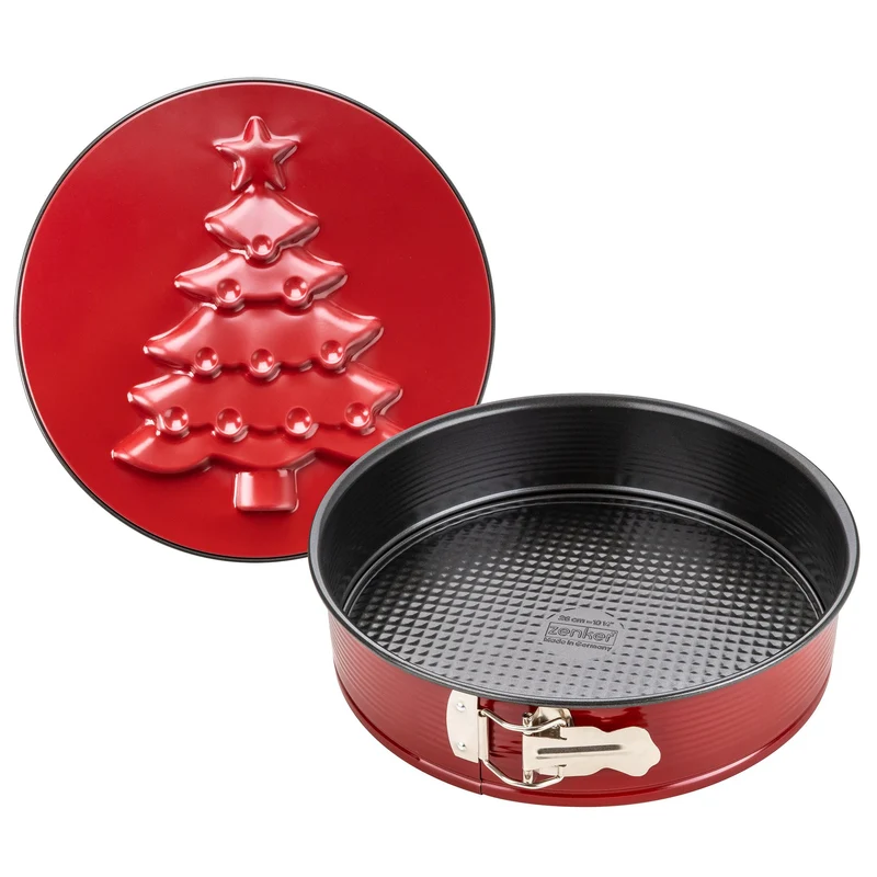 Stampo 3D a forma di Albero di Natale in rilievo Ø26cm, Linea Merry Christmas