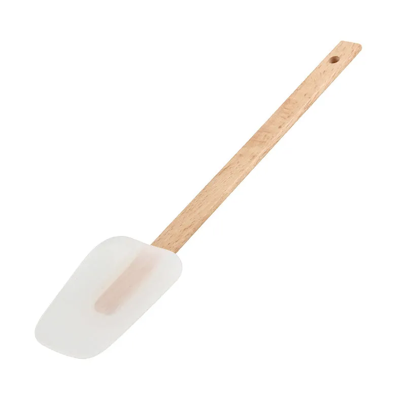 Spatola antiaderente in silicone e legno di faggio, 29cm