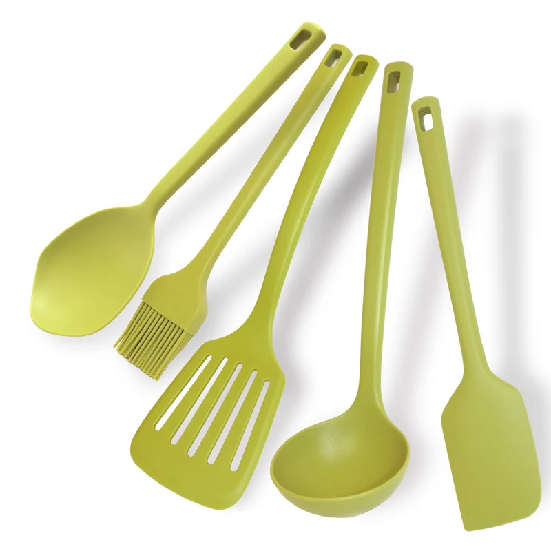 Set di Utensili in silicone, 5 pezzi, Linea Oliva