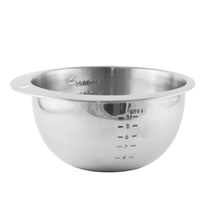 Mixing bowl in acciaio inox con scala graduata, 2500ml