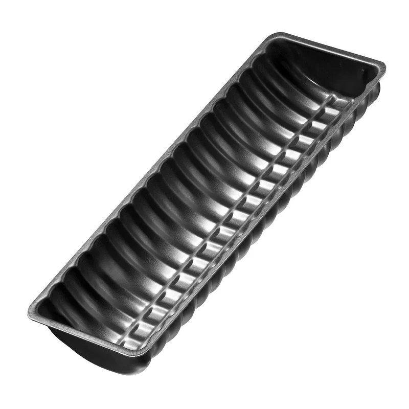 Stampo plumcake semitondo ad onde, 30cm Linea Black Metallic