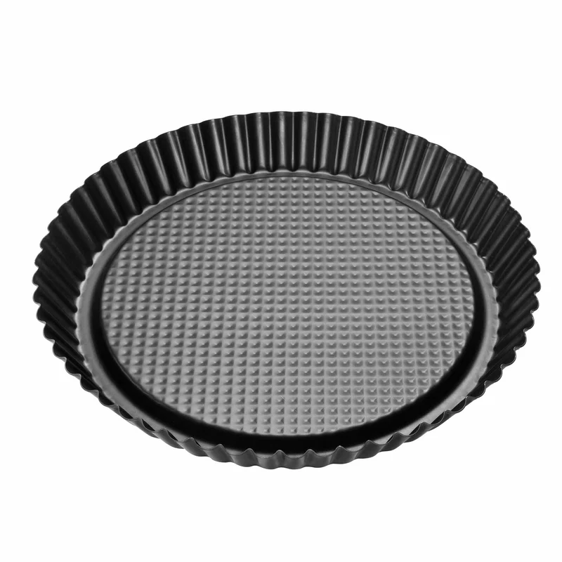 Stampo per crostata Furbo con bordo scanalato, Ø30 cm Linea Black Metallic