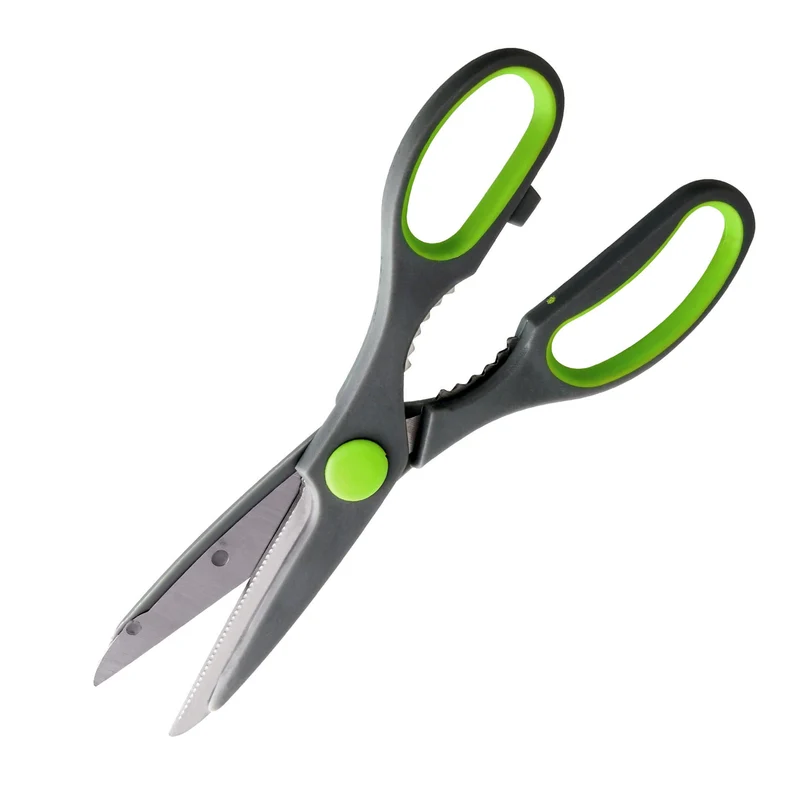 Forbici multiuso 21cm con svitacoperchi levacapsule, lama 7cm