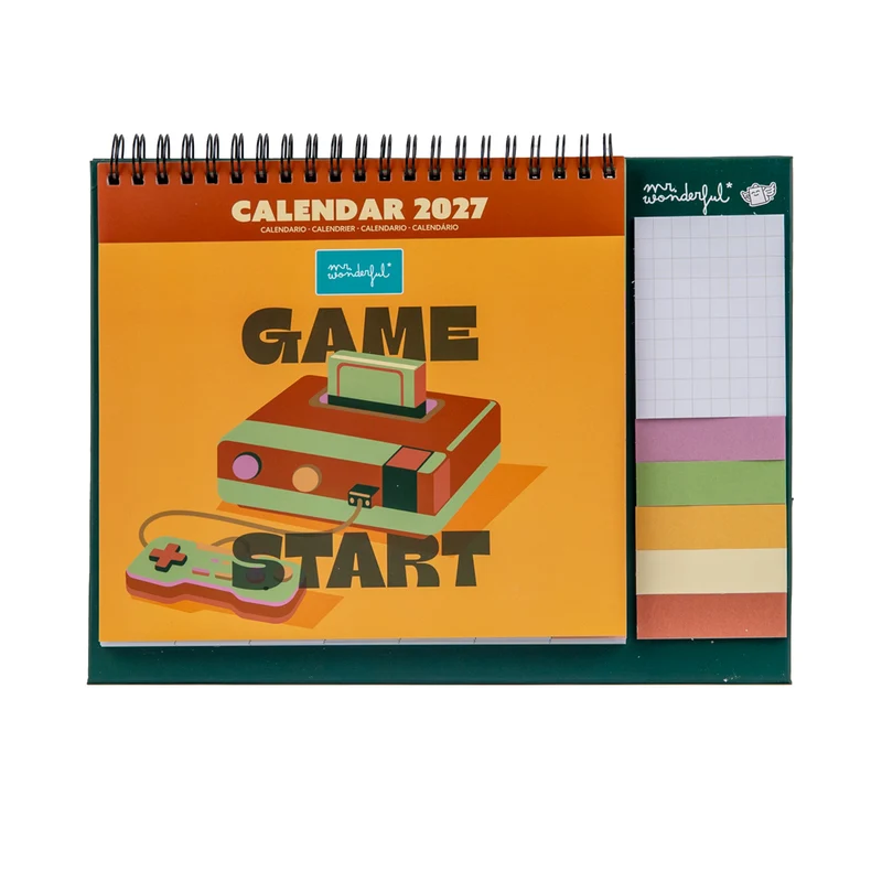Desk calendar 2027 - Game start