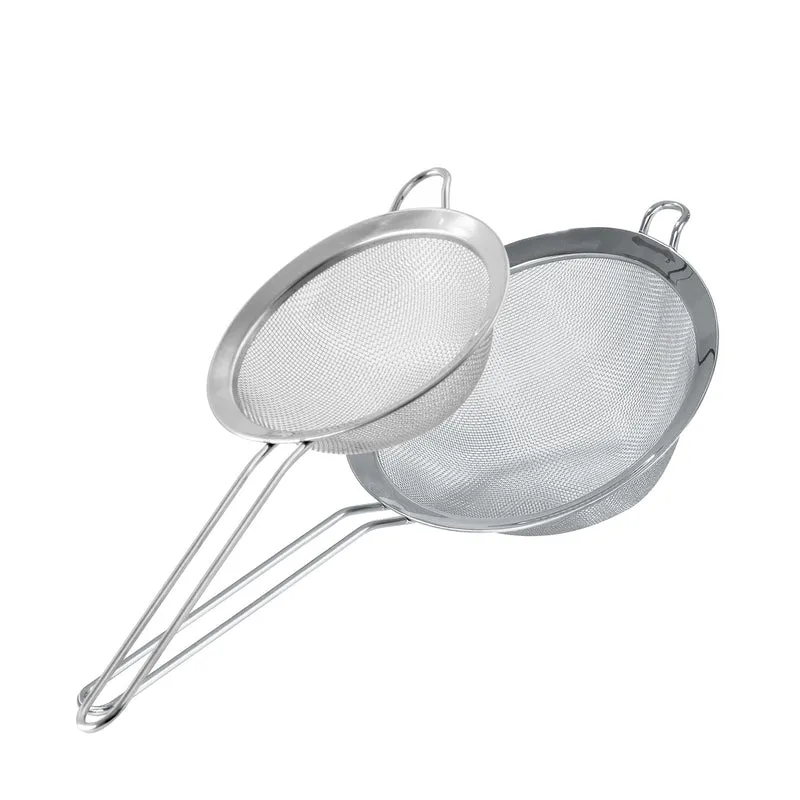 Set 2 Colini maglia fine in acciaio inox, 10 e 15 cm