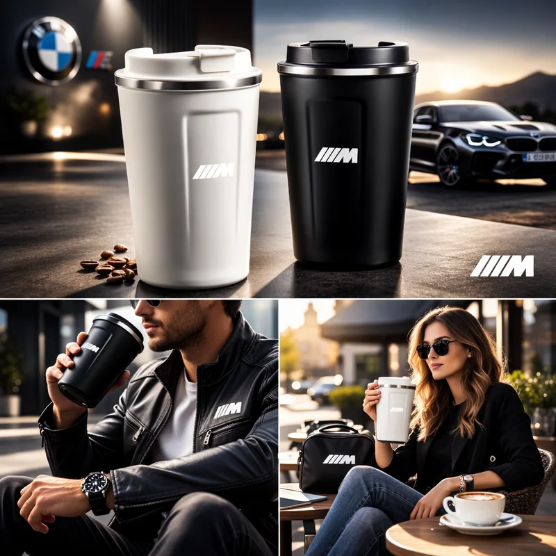 Taza termo ///M (vaso térmico) 500 ml para bebidas frías y calientes
