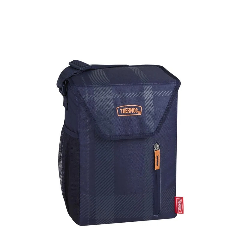 12 Can Cooler Navy Plaid