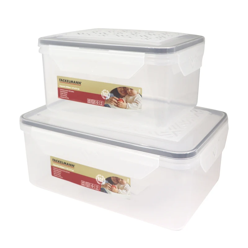 Set di due contenitori rettangolari, 2l e 3.6l