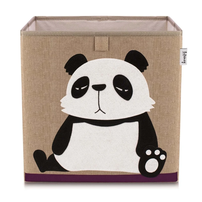 Scatola porta oggetti giocattoli, design Panda, 33 cm
