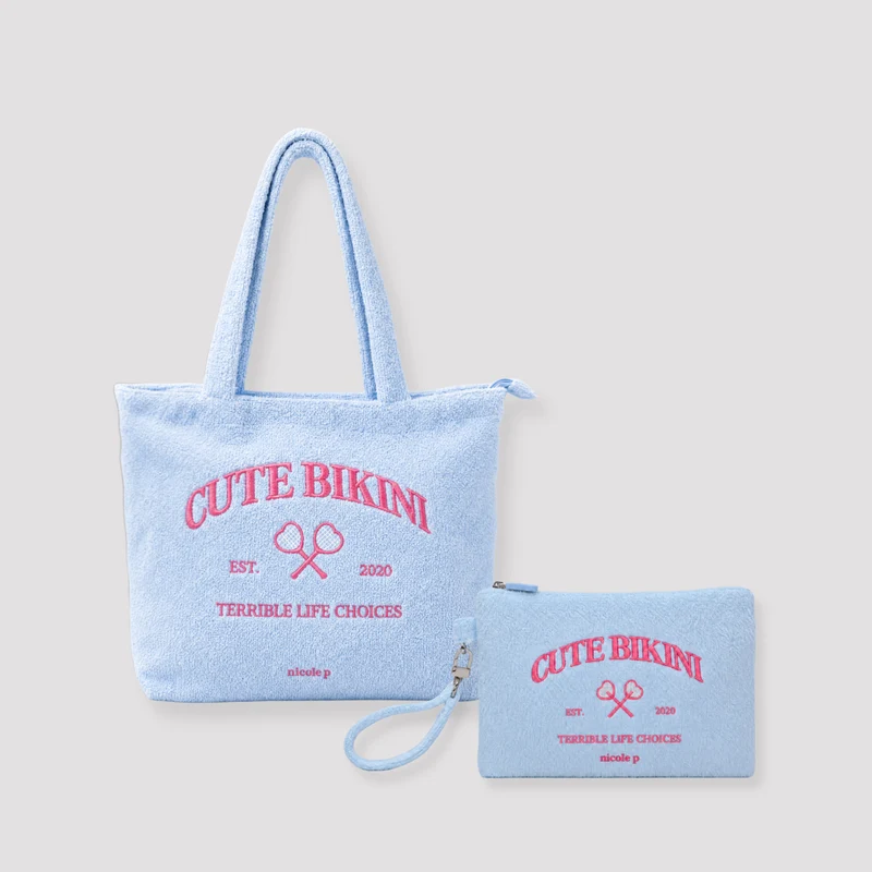 Tote bag Spugna & Pochette Spugna Set - Cute Bikini