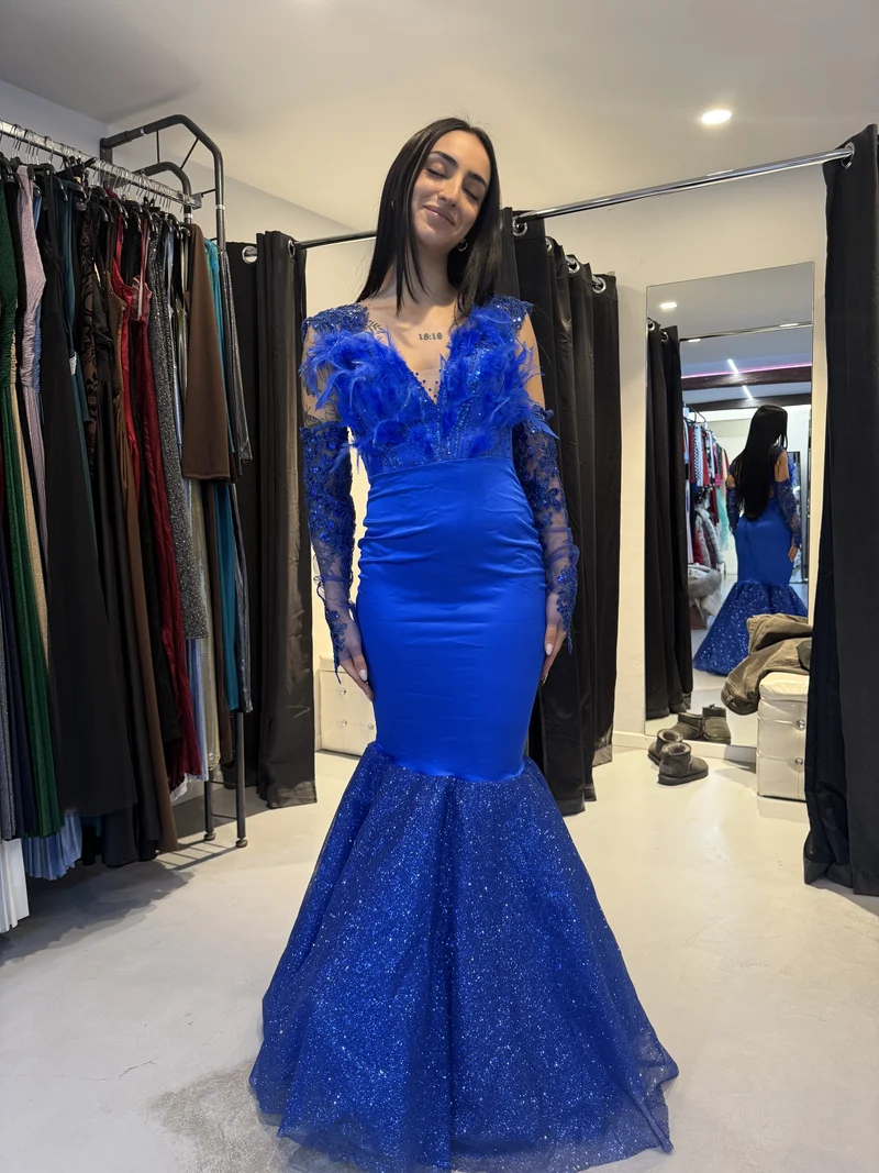 Abito da cerimonia blu