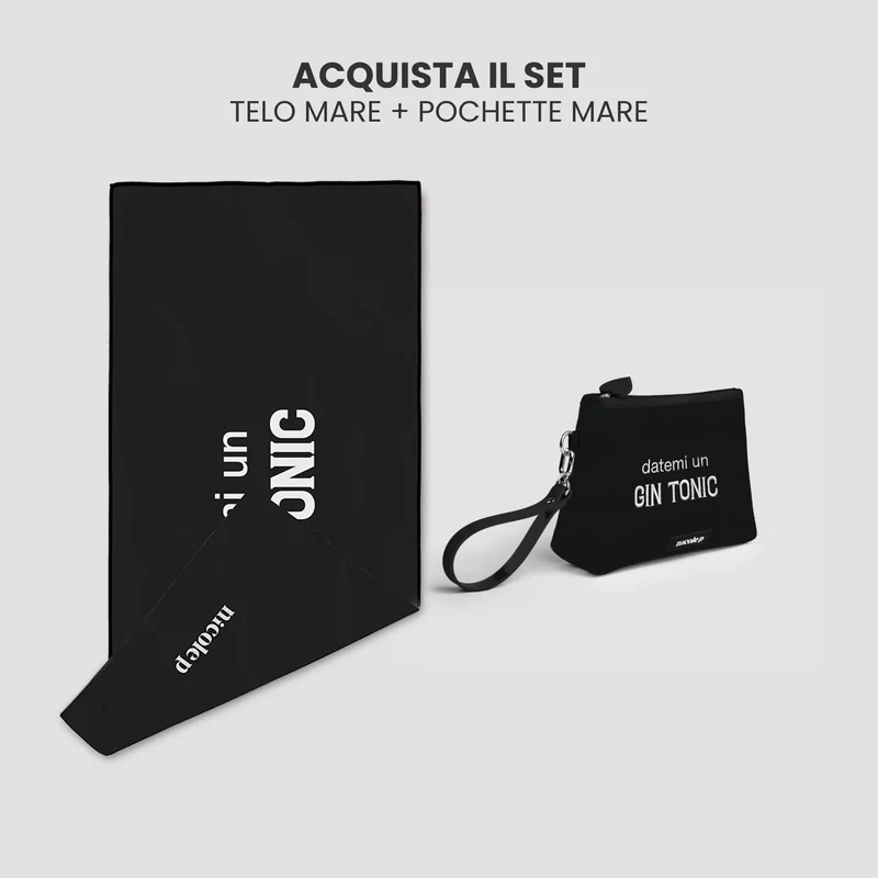 Telo mare & Pochette Set-Gin Tonic