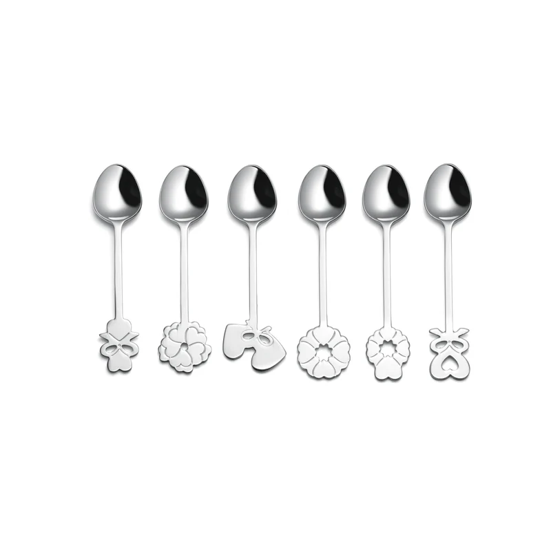 SET OF 6 TEASPOONS 'LOVE' "CUTLERY"