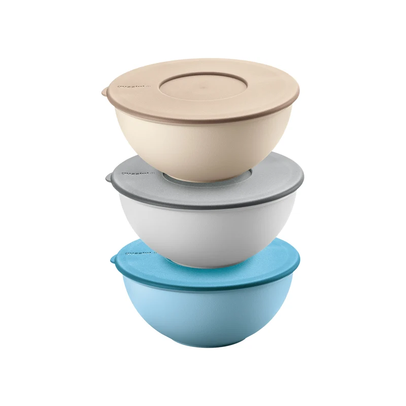 SET 3 Ø16CM CONTAINERS WITH LIDS 'EVERYWHERE' "FOOD STORAGE"