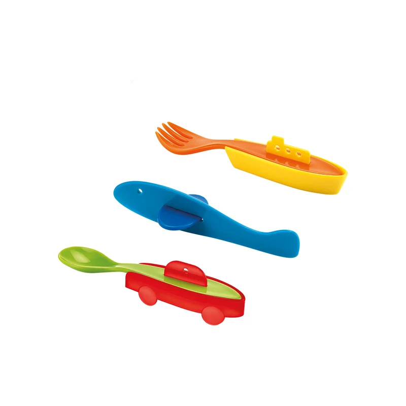 3 PIECE CUTLERY SET 'TRAFFIC' "BIMBI"