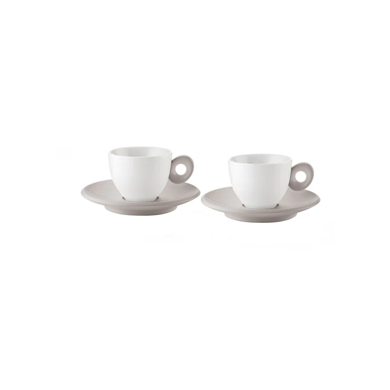 SET OF 2 ESPRESSO CUPS WITH SAUCERS "EVERYDAY"
