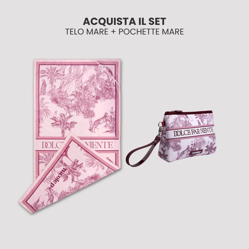 Telo Mare & Pochette Set - Toile