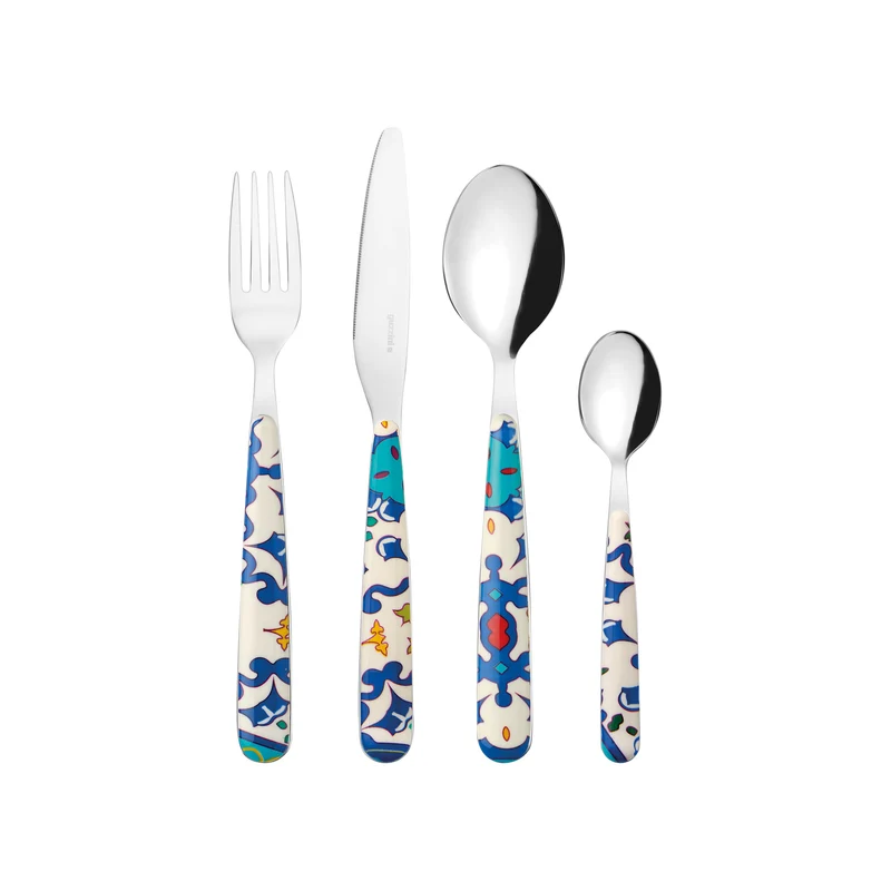 24-PIECE CUTLERY SET ''FLOWER&LEMON"