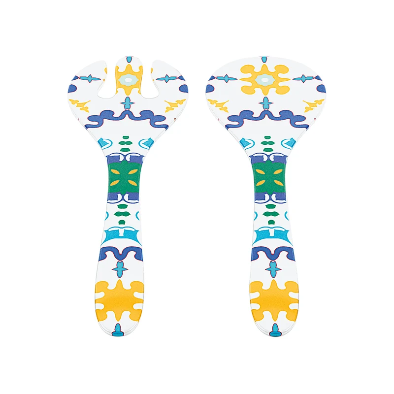 SALAD SERVERS ''FLOWER&LEMON''