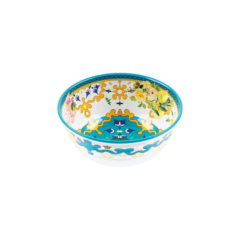 BOWL Ø22CM ''FLOWER&LEMON''