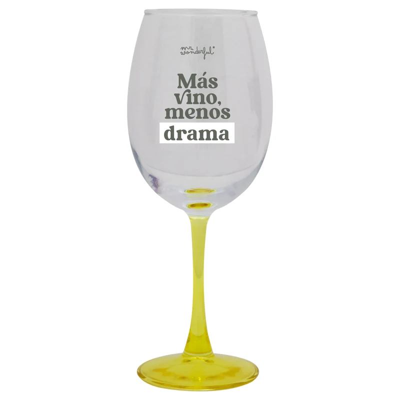 Copa de vino - Más vino, menos drama