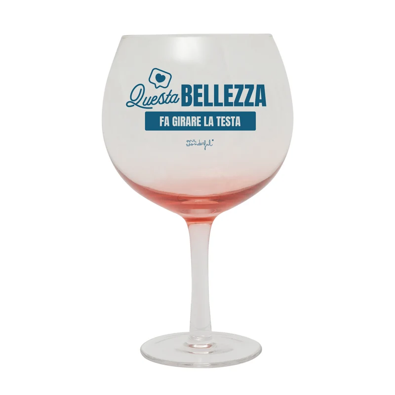 Bicchiere ballon - Questa bellezza fa girare la testa