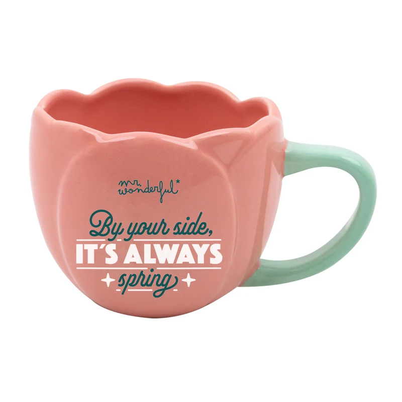 Taza 3D Rosa - By your side, it's always spring