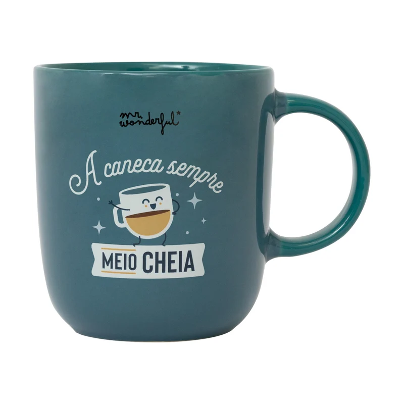 Caneca - A caneca, sempre meio cheia