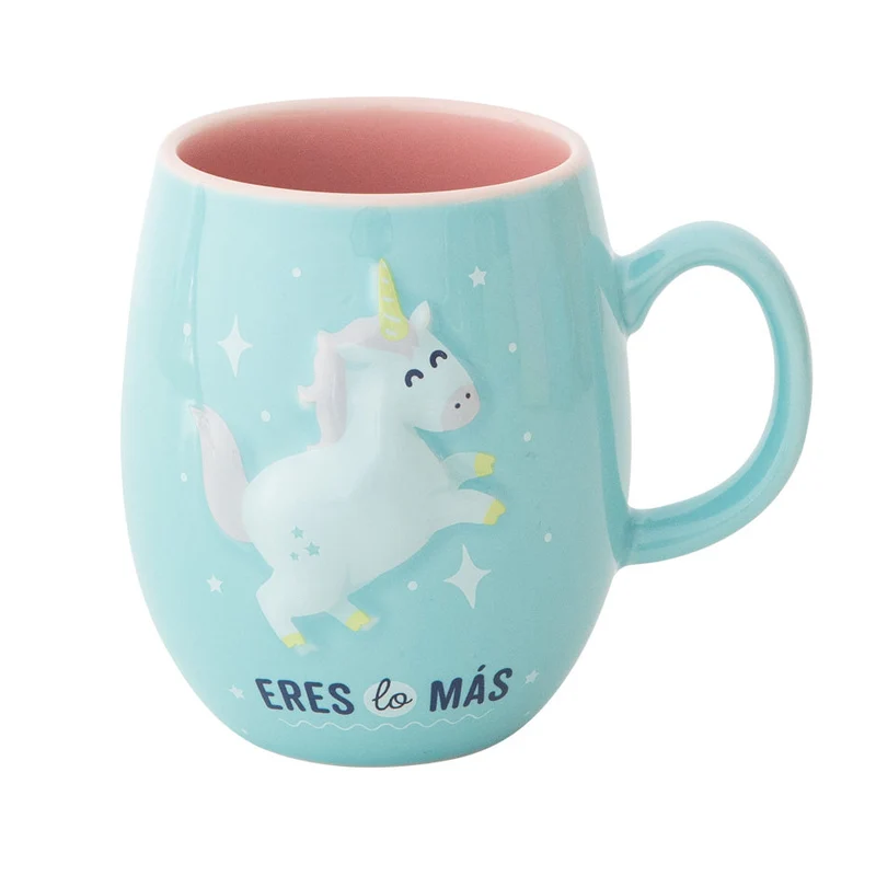 Taza con relieve de unicornio - Eres lo más