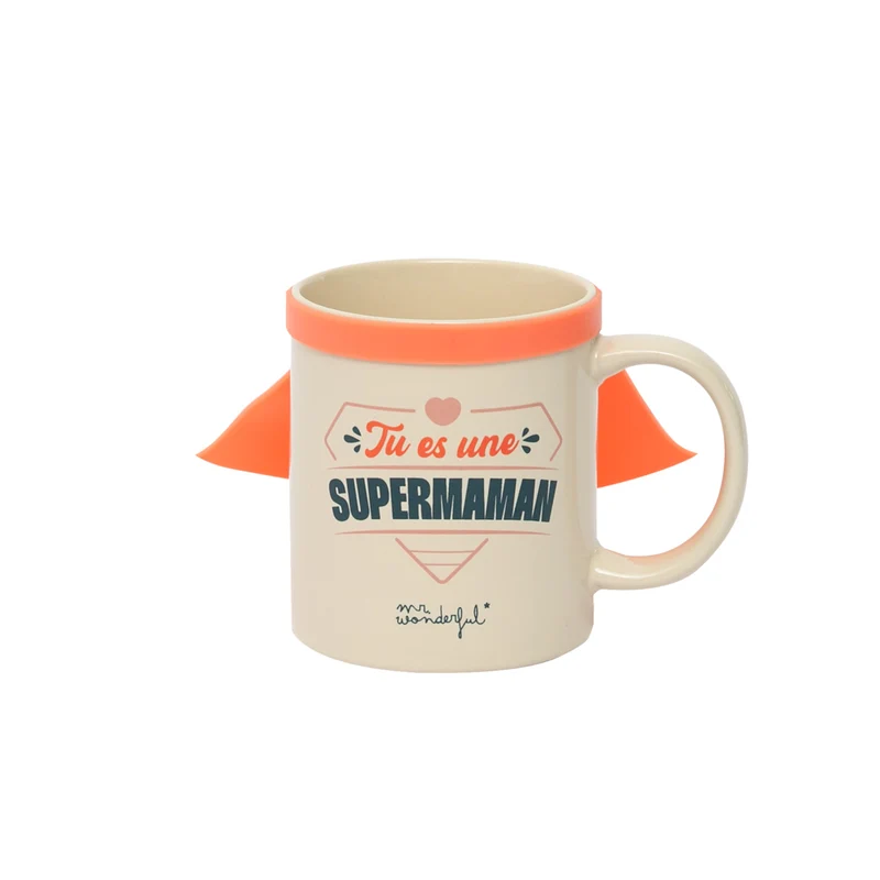 Mug avec cape - Tu es une supermaman