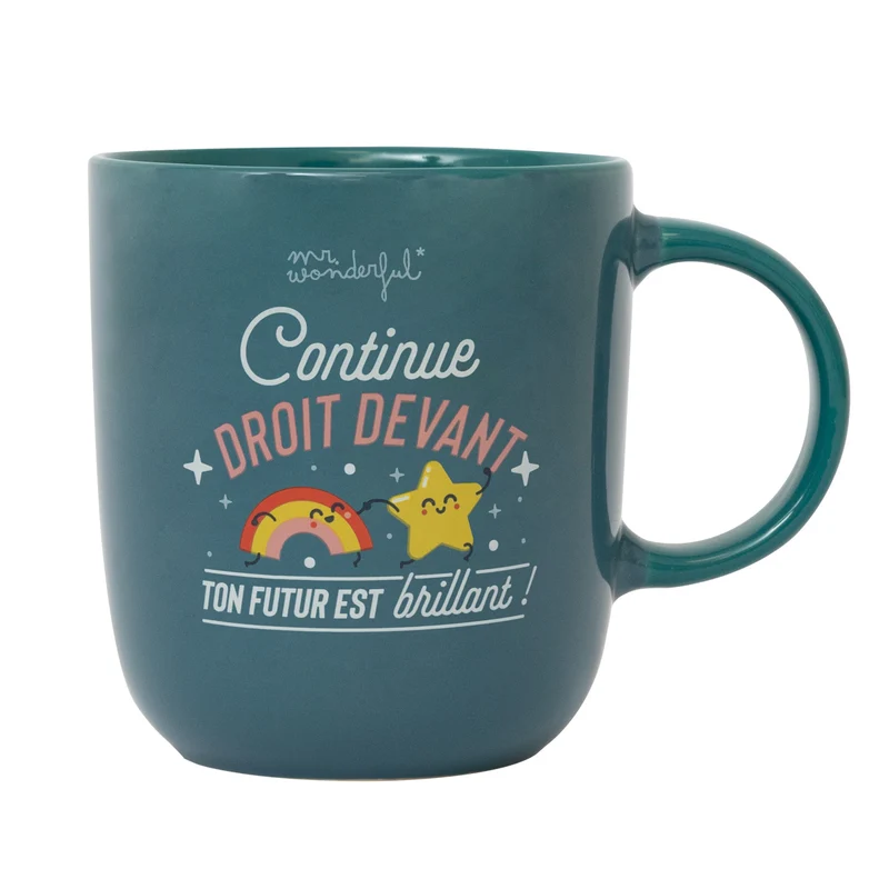 Mug - Continue droit devant, ton futur est brillant !