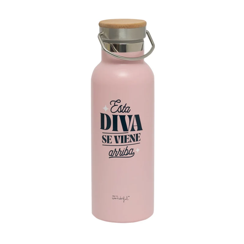 Botella térmica personalizable - Esta diva se viene arriba
