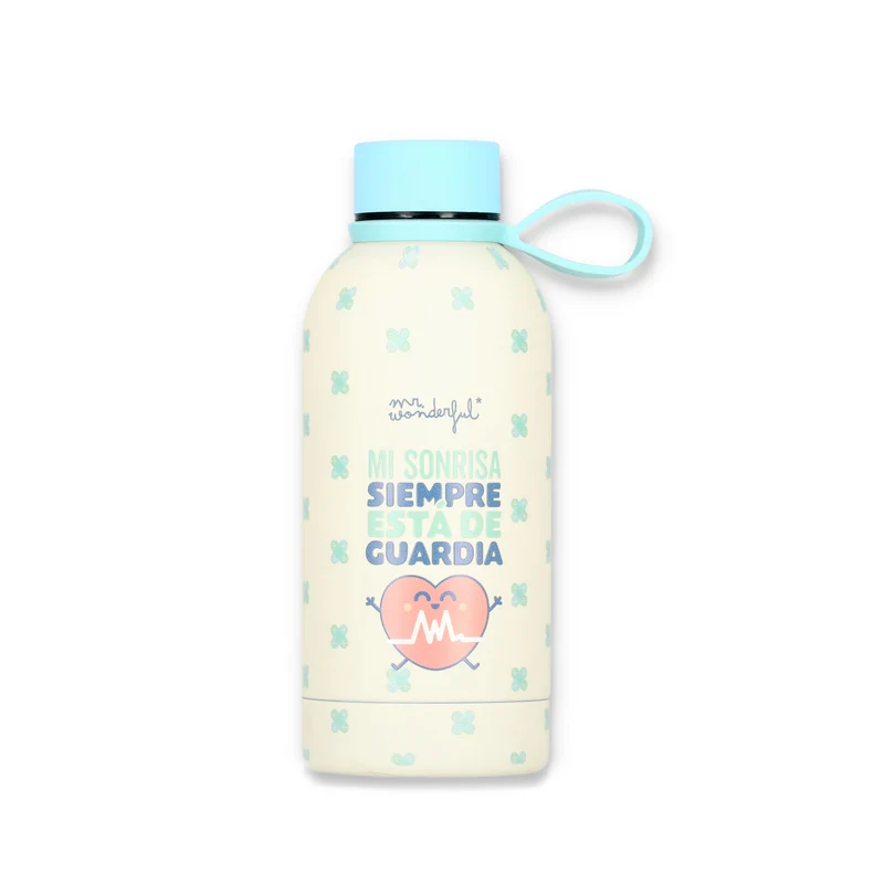 Botella térmica 350 ml - Mi sonrisa siempre está de guardia